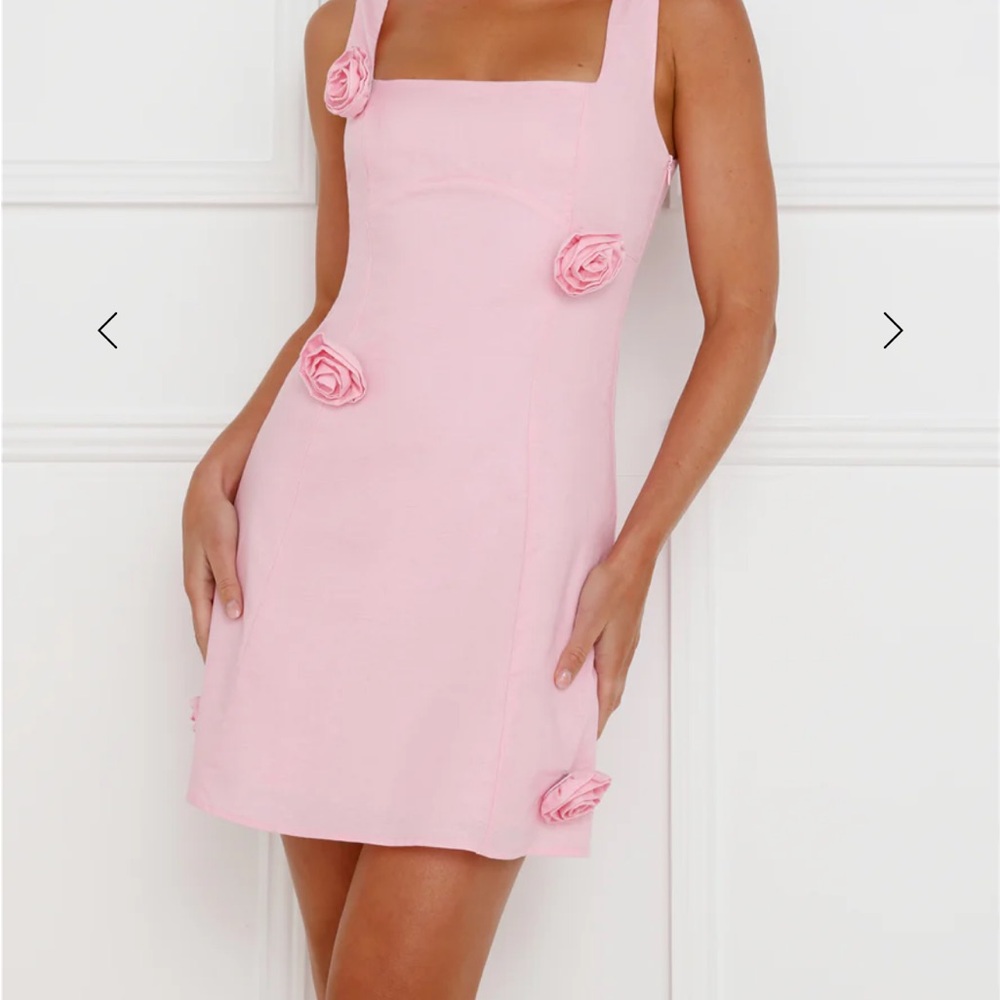 Hello Molly rose moment mini pink dress